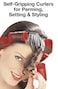 Olivia Garden Jet Set EZ Grip SelfGripping Curlers Hair Rollers for Setting or Perming Style Curls and Waves 1 12 4 Count