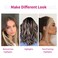REECHO Long Side Air Bangs Wavy Curly Clip in Bangs Front Side Bangs for Women Daily Use 2 PCS Set Long TemplesLight Brown