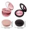Honbay 2PCS Circle Empty Lash Case Eyelash Packaging Box Eyelash Storage Box with Mirror for Women Single and Double Layer