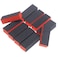 Onwon 10 PCS Sanding Buffing Nail Polisher 4 Way Polish Buffer Buffing Block Nail Files Art Pedicure Manicure FileBlack Red