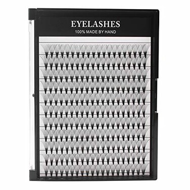 Bodermincer Large Tray 20D Premade Russian Volume Fans Eyelashes Long Stem Lash Pre made Eyelash Extensions Supplies (13MM