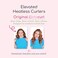 Octocurl Original Heatless Curling System for Medium to Thick Hair Adjustable Headband Customizable Wraps 360 HeatFree Curls
