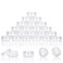 GOLACKY 3 Gram Sample Jars with Lids 25 Count Mini Cosmetic Containers Makeup Travel Containers with Labels Tiny Disposable Spatulas