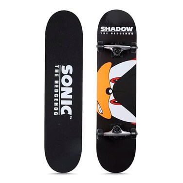 Voyager Sonic The Hedgehog Character 31 Popsicle Skateboard Cruiser Skateboard with ABEC 5 Bearings Durable Deck Smooth Wheels Shadow