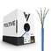 Voltive Cat5e Ethernet Cable Riser CMR Blue 1000ft 24AWG 4 Pair Solid Bare Copper UTP 350MHz UL Certified ETL Verified V12267