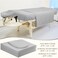 Mixweer 9 Pcs 3 Set Microfiber Massage Table Sheets Set Bulk Includes Flat Sheet Fitted Sheet with Pocket Face Rest CoverGray