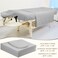 Mixweer 9 Pcs 3 Set Microfiber Massage Table Sheets Set Bulk Includes Flat Sheet Fitted Sheet with Pocket Face Rest CoverGray
