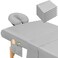Mixweer 9 Pcs 3 Set Microfiber Massage Table Sheets Set Bulk Includes Flat Sheet Fitted Sheet with Pocket Face Rest CoverGray