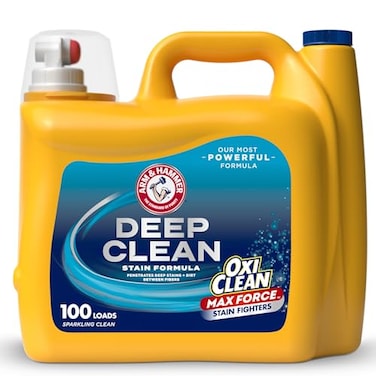 ArmHammer ARM HAMMER Plus OxiClean Max Force Deep Clean Stain Formula Liquid Laundry Detergent Sparkling Clean Scent 150 Fl Oz 100 Loads
