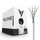 Voltive Cat5e Ethernet Cable Riser CMR White 1000ft 24AWG 4 Pair Solid Bare Copper UTP 350MHz UL Certified ETL Verified V12268