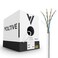 Voltive Cat5e Ethernet Cable Riser CMR White 1000ft 24AWG 4 Pair Solid Bare Copper UTP 350MHz UL Certified ETL Verified V12268