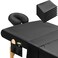 Mixweer 9 Pcs 3 Set Microfiber Massage Table Sheets Set Bulk Includes Flat Sheet Fitted Sheet with Pocket Face Rest CoverBlack