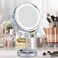 GURUN 85 Inch Tabletop LED Lighted Makeup Mirror with 10x Magnification Double Sided Vanity Mirror Chrome Finish M2208D85in10x