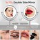 GURUN 85 Inch Tabletop LED Lighted Makeup Mirror with 10x Magnification Double Sided Vanity Mirror Chrome Finish M2208D85in10x