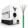 Voltive Cat5e Ethernet Cable Riser CMR Green 1000ft 24AWG 4 Pair Solid Bare Copper UTP 350MHz UL Certified ETL Verified V122611