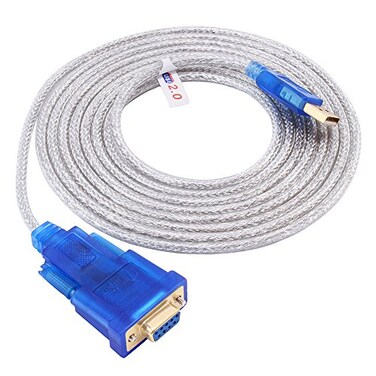 DTECH USB to Serial Adapter 10 ft USB to RS232 DB9 Female Cable COM Port with FTDI Chipset Supports Windows 11 10 8 7 Mac Linux