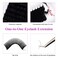 FADLASH Eyelash Extensions 16mm D Curl Lash Extensions 020 Thickness Premium Silk Classic Eyelash Extensions Supplies 020D 16mm
