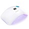 SUNUV SUN8 UV Light for Nails UV LED Nail Lamp with 3 Timer Settings Auto Sensor LCD Display Compatible with All Gel Polish Pink
