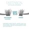 EASITENSION DIY Eyelash Extension 3D Effect Individual Glue Bonded Clusters Volume Lashes pack Home Eyelash Extension Lashes Pack 12MMVolume
