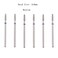 MZCMSL Tapered Barrel Cuticle Drill Bit Set with Case 6pcs Pro Diamond Nail Bits for Nail Prep332 Shank Electric Nail Tool Medium