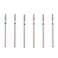 MZCMSL Tapered Barrel Cuticle Drill Bit Set with Case 6pcs Pro Diamond Nail Bits for Nail Prep332 Shank Electric Nail Tool Medium