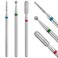Difenni Cuticle Drill BitCuticle Drill Bits for nails 3pcs Diamond Nail Drill Bits for 332Electric Nail File Machine Pedicure Tool