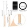 Abeillo 200Pcs Hair Extentions Beads 4mm Silicone Lined Micro Beads with Pulling Hook Needle Bead Device Tool Kits for Hair ExtensionsBlack