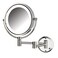 JERDON WallMounted Vanity Mirror with Lights Hard Wired Makeup Mirror with 8X Magnification Chrome Finish Direct Wire Model HL88CLD