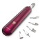 SEAMIND Professional Manicure Pedicure Set - Cordless Electric Foot Nail Care Trimmer Buffer Tools - 5 Speeds, Rechargeable, Thick Nails (Red