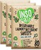 InsoGreen Eco Laundry Detergent Sheets 3 Pack 240 Loads No Plastic Jugs Washer Sheets Detergent Laundry Strips Travel Laundry Detergent 120 Sheets