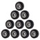 Aokin 3D Printer POM Wheel Plastic Pulley Linear Bearing for Creality Ender 3 Ender 3 Pro Ender 3 V2 CR10 CR10S Series 3D Printer 10 Pcs