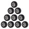 Aokin 3D Printer POM Wheel Plastic Pulley Linear Bearing for Creality Ender 3 Ender 3 Pro Ender 3 V2 CR10 CR10S Series 3D Printer 10 Pcs