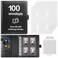 Pemocyny 100 Envelopes Money Saving Challenge Binder with Laminated Tracker Budget Binder with Cash Envelopes Easy and Fun Way to Save 5050 Black