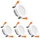 LightingWill 2 Inch LED Downlight Recessed Lighting Dimmable Ceiling Light 3W 5500K Daylight White CRI80 with LED Driver35W Halogen Equivalent 4 Pack