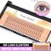 BODERMINCER 10D 60pcs Black Handmade False Eyelashes Natural Long Individual Eyelashes Extension Fake Lashes Makeup Beauty Cosmetic 15mm