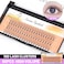BODERMINCER 10D 60pcs Black Handmade False Eyelashes Natural Long Individual Eyelashes Extension Fake Lashes Makeup Beauty Cosmetic 15mm
