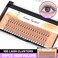 BODERMINCER 10D 60pcs Black Handmade False Eyelashes Natural Long Individual Eyelashes Extension Fake Lashes Makeup Beauty Cosmetic 15mm