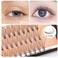 BODERMINCER 10D 60pcs Black Handmade False Eyelashes Natural Long Individual Eyelashes Extension Fake Lashes Makeup Beauty Cosmetic 15mm