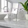 JERDON Rectangular Tabletop Makeup Mirror 3X Magnification with Nickel Finish 5inch by 8inch Vanity Mirror Pivot Adjustment Model JP358N