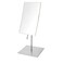 JERDON Rectangular Tabletop Makeup Mirror 3X Magnification with Nickel Finish 5inch by 8inch Vanity Mirror Pivot Adjustment Model JP358N