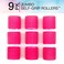 Conair Heatless Curls Extra Large Hair Rollers heatless overnight curlers for long lengths volumized waves Hot Pink 9 Count wstorage case