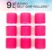 Conair Heatless Curls Extra Large Hair Rollers heatless overnight curlers for long lengths volumized waves Hot Pink 9 Count wstorage case