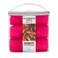 Conair Heatless Curls Extra Large Hair Rollers heatless overnight curlers for long lengths volumized waves Hot Pink 9 Count wstorage case
