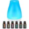 InnoGear Essential Oil Diffuser with Oils 100ml Aromatherapy Diffuser with 6 Essential Oils Set Aroma Cool Mist Humidifier Gift Set White