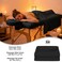Oudain 4 Sets 3 Piece Soft Microfiber Massage Table Sheets Set Bulk Includes Massage Flat Sheet and Fitted Sheet and Face Rest CoverBlack