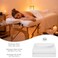 Oudain 4 Sets 3 Piece Soft Microfiber Massage Table Sheets Set Bulk Includes Massage Flat Sheet and Fitted Sheet and Face Rest CoverWhite