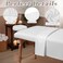 Oudain 4 Sets 3 Piece Soft Microfiber Massage Table Sheets Set Bulk Includes Massage Flat Sheet and Fitted Sheet and Face Rest CoverWhite