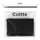 Cuttte 500PCS Disposable Micro Swabs for Eyelash Extension Micro Applicators Eyelash Swabs for Makeup Application Black Head Diameter 20mm