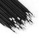 Cuttte 500PCS Disposable Micro Swabs for Eyelash Extension Micro Applicators Eyelash Swabs for Makeup Application Black Head Diameter 20mm