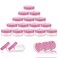 ZEJIA 10 Gram Sample Containers 20 Count Cosmetic Containers with Lids Refillable Empty Sample Jars Small Plastic Containers with Lids Pink